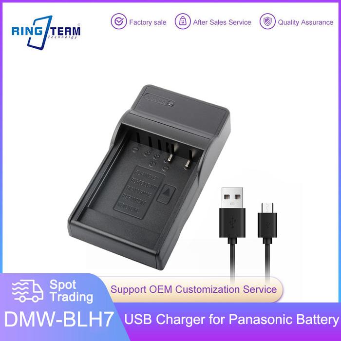 Pengisi daya USB DMW-BLH7E BLH7 untuk Panasonic Lumix DMC GM5 GM1
