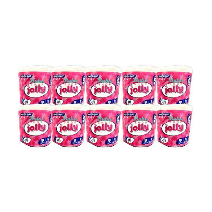 Tissue Jolly toilet 200 sheets isi 10 roll