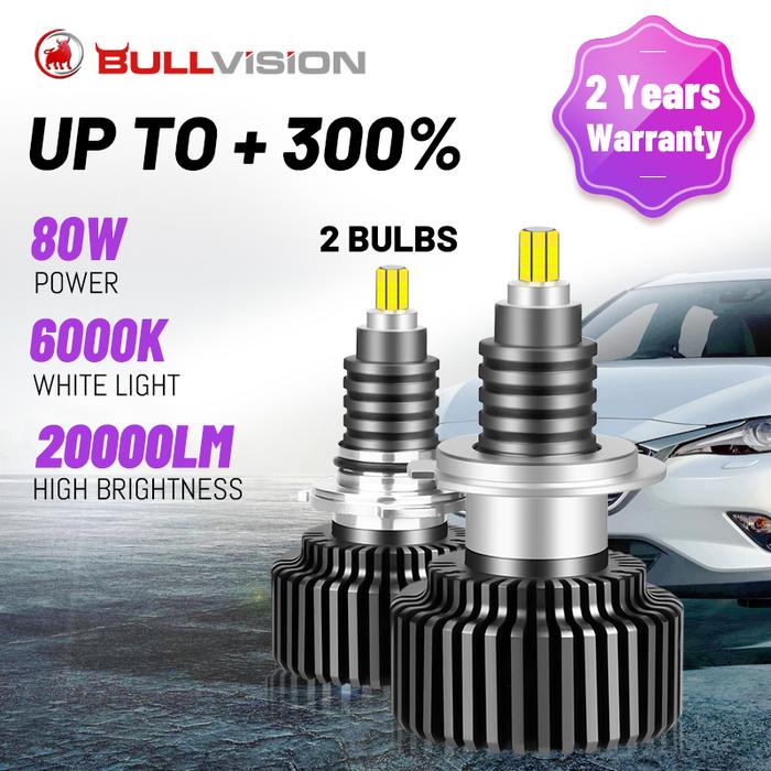 9012 HIR2 LED Headlight 20000LM H7 LED 6000K 8000K 360 Degree CSP LED