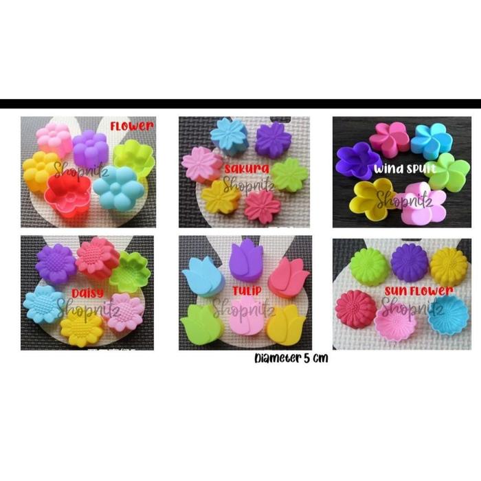 Cetakan Silikon Kue Cup Cake Muffin Puding
