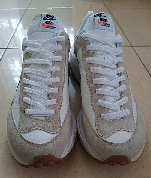 Sepatu Sacai x Nike VaporWaffle 'Sail Gum' DD1875-100 Size 44,5 Insole 28,5cm
