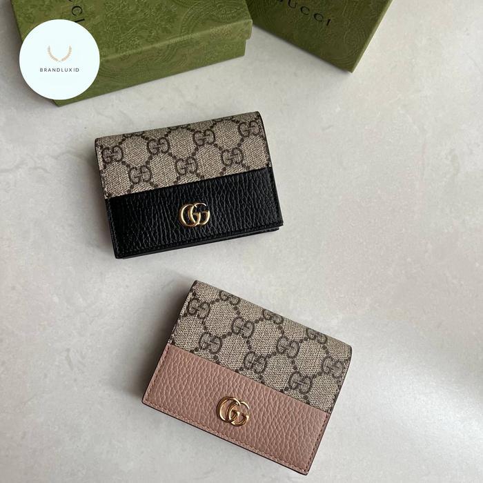 GUCCI GG SUPREME COMPACT WALLET 5CC+ZIP