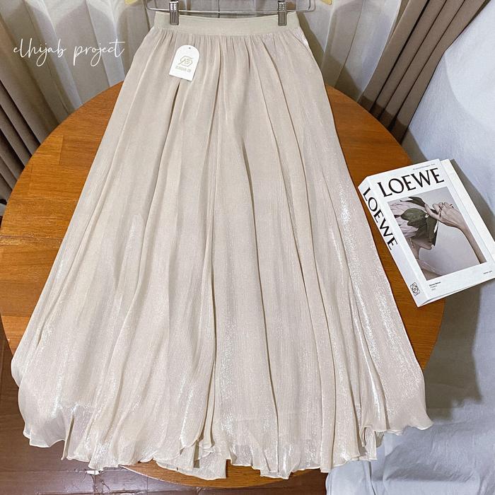 [PREMIUM] Jiwoo Rok Shimmer Korean Style // Jiwoo Skirt Maxy Shimmer