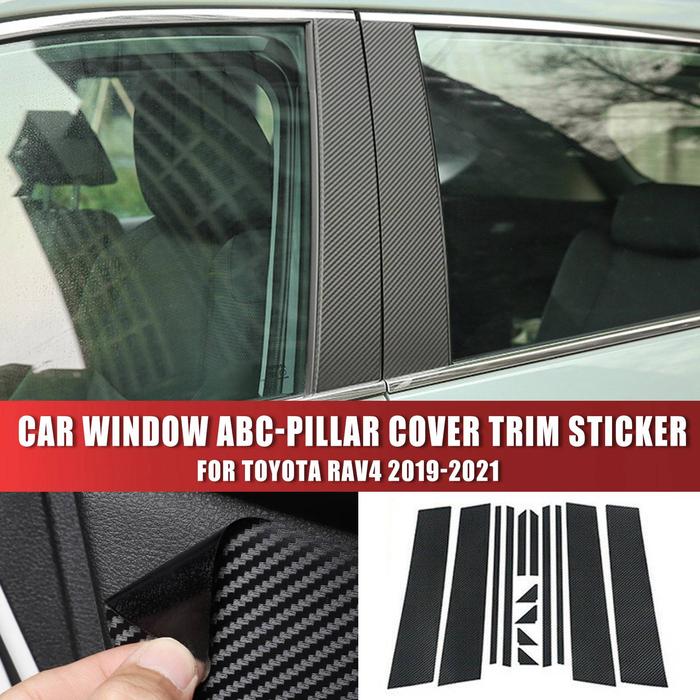 20192021 Toyota_Rav4 Car Sticker Carbon Fiber Car Window AbcPillar Cover Trim Sticker
