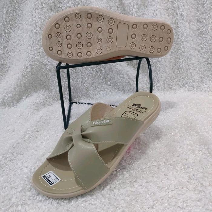 HAND MADE ROSTA | Sandal tasik wanita | Sandal Kekinian | sol  tpr/1417 tidak licin Sendal