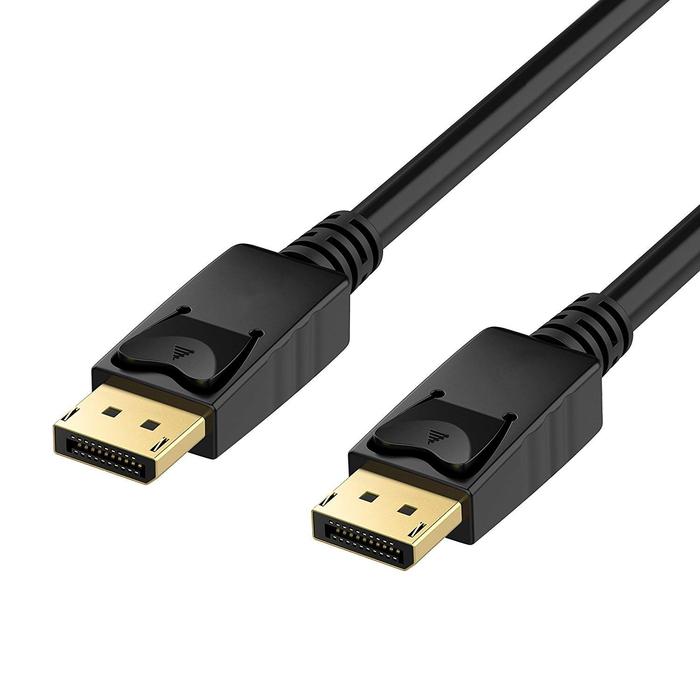 4K DisplayPort Cable 1.8m/6Feet High Speed Display Port 1.2 4K@60Hz 2K@144Hz DP to DP Cable for Desk