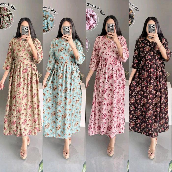 DRESS BUGENVIL RAYON PREMIUM