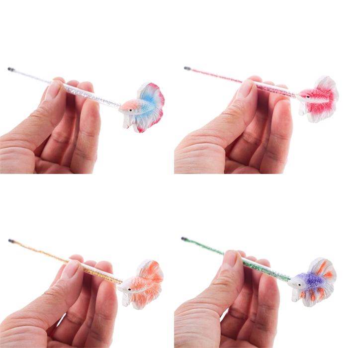 Fishs Decorations for Betta Fish Tail Training Wand Betta Kits