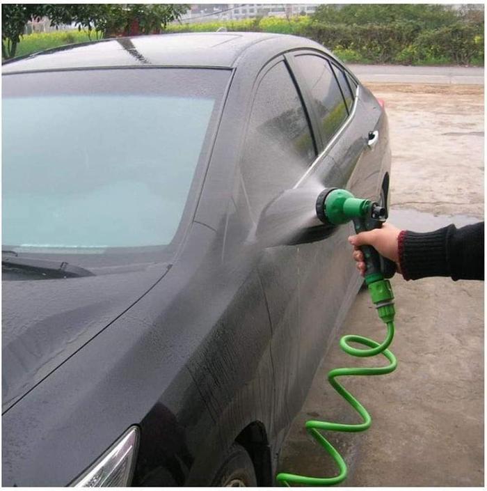 Selang Air Taman Spiral 10 Meter Spiral Fleksibel Selang Air Taman Retractable Coil Magic Selang Air