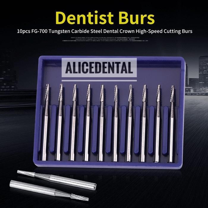 Bur tulang tungsten carbide highspeed dental burs silindris SS white