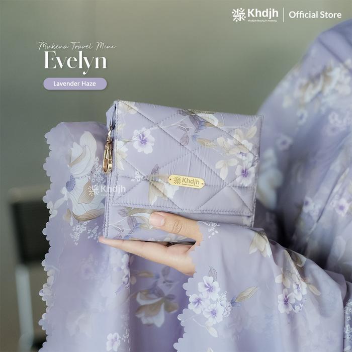Khadijahlabel Mukena Traveling Mini Pouch Motif 2 in 1 Premium Rubina Parasut Jumbo Bunga Muslim Dew