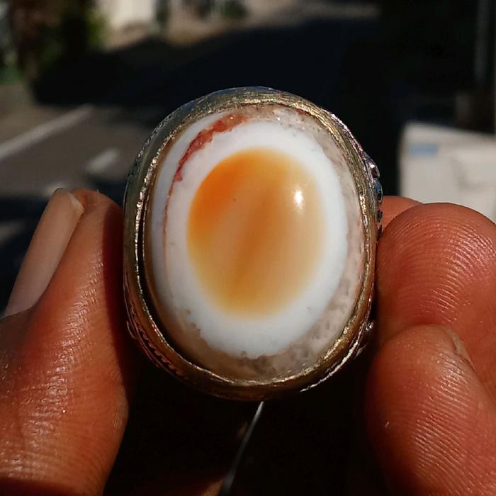 Batu Akik Yaman Puser Bumi telor ceplok