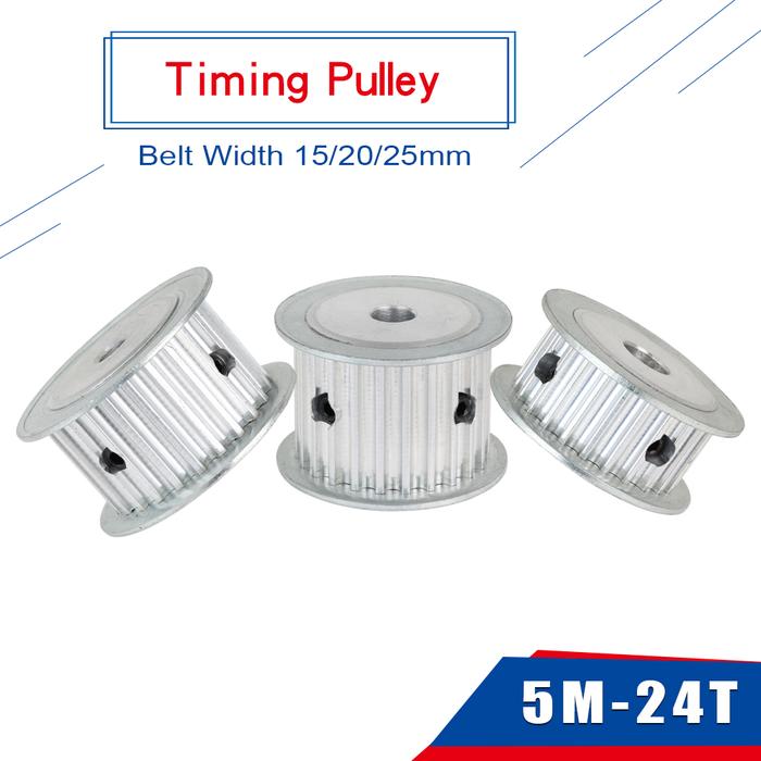 Belt Pulley 5M-24T Circular Arc Tooth Bore