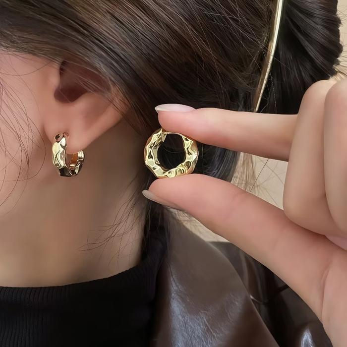 A202#3 Anting emas perak Anting Wanita Liontin Titanium Antikaratan_A202#3 Anting tusuk wanita_antin