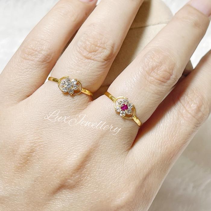 Cincin rose setengah gram + cincin wanita rose setengah gram