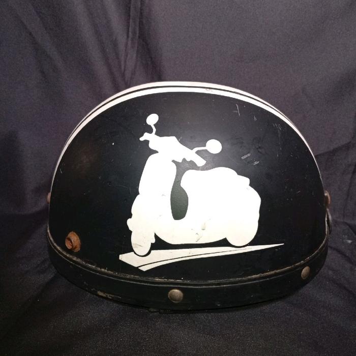 Helm Vespa Retro lumayan msh ok