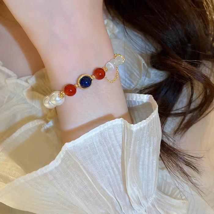【Changyue Jinming Bracelet】2024 New Women's Fashion Jewelry Gemstone Bracelet