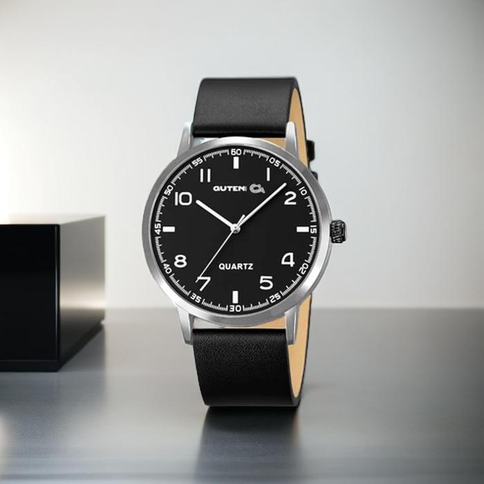 Guten Inc - Jam Tangan Analog Pria Black Choco