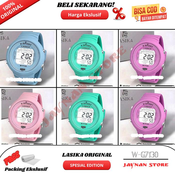 DI JUAL JAM TANGAN ANAK PEREMPUAN LASIKA G7130A/7130/W-G7130A TAHAN AIR JAMINAN ORIGINAL LASIKA