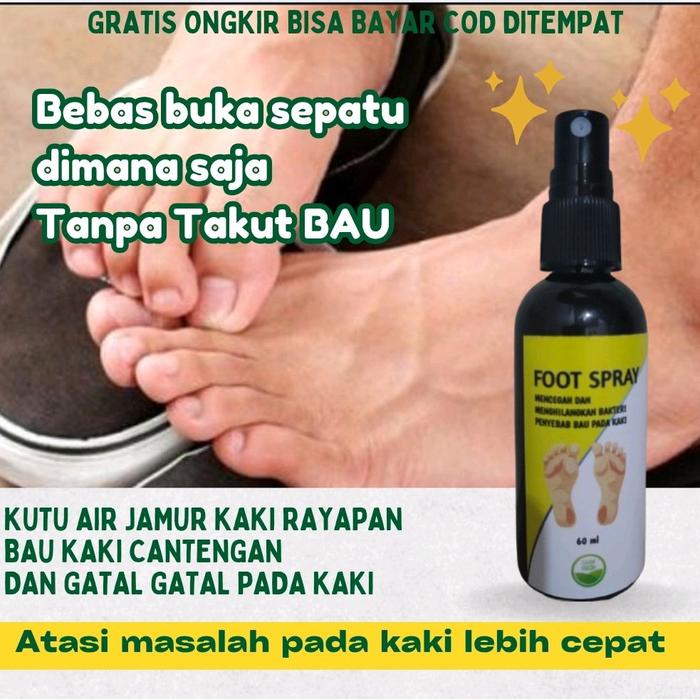 Obat Kutu Air dan Gatal pada kaki karena jamur kaki rayapan Shoes boots cleaner semprotan bau Spray