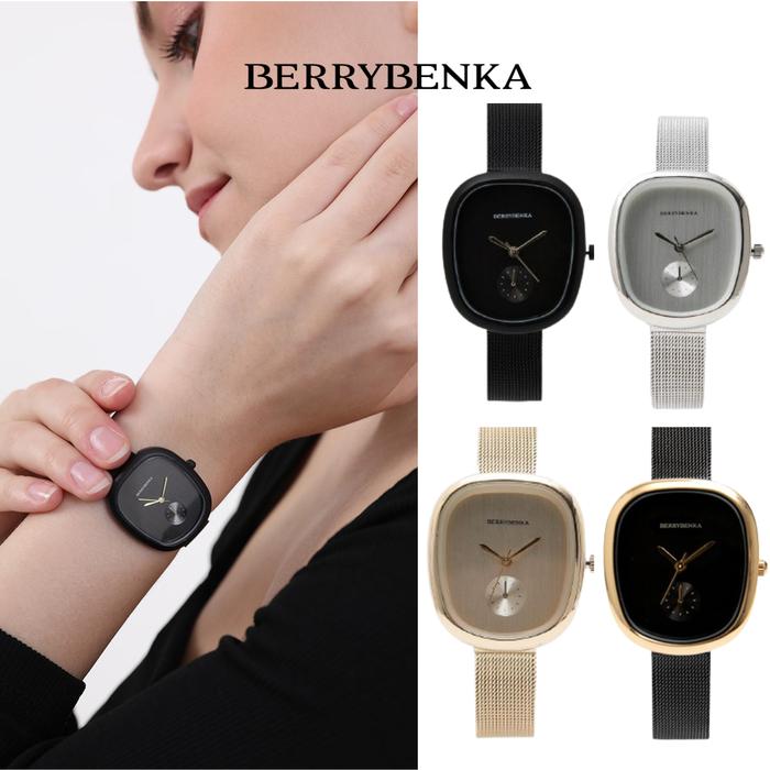 Berrybenka - Jam Tangan Cewek Rantai Wanita Sofia Cailey Square Official Women Watches