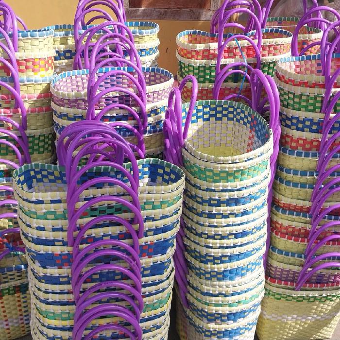Kerindik Keranjang Tas Belanja anayaman Tali Ukuran Besar Kondangan