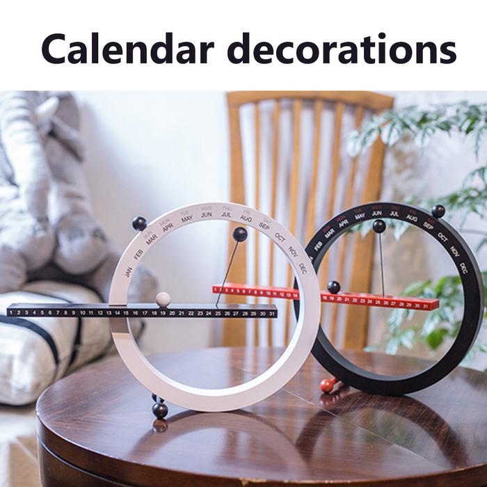 Creative Perpetual Wall Calendar Daily Scheduler Magnetic Ball Clock