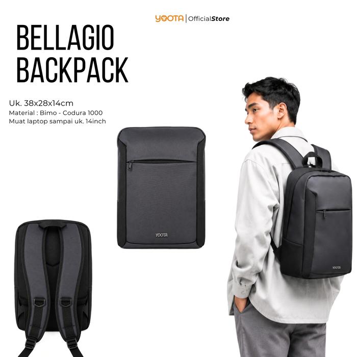 YOOTA Bellagio Backpack Tas Ransel Laptop 14 Inch Pria Kerja Kuliah Premium