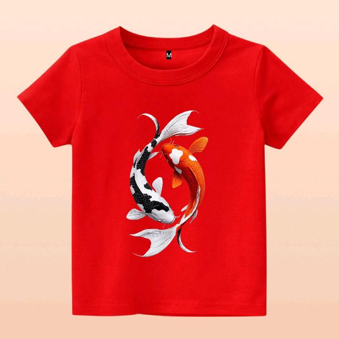 Baju kaos anak ikan mas koi hias