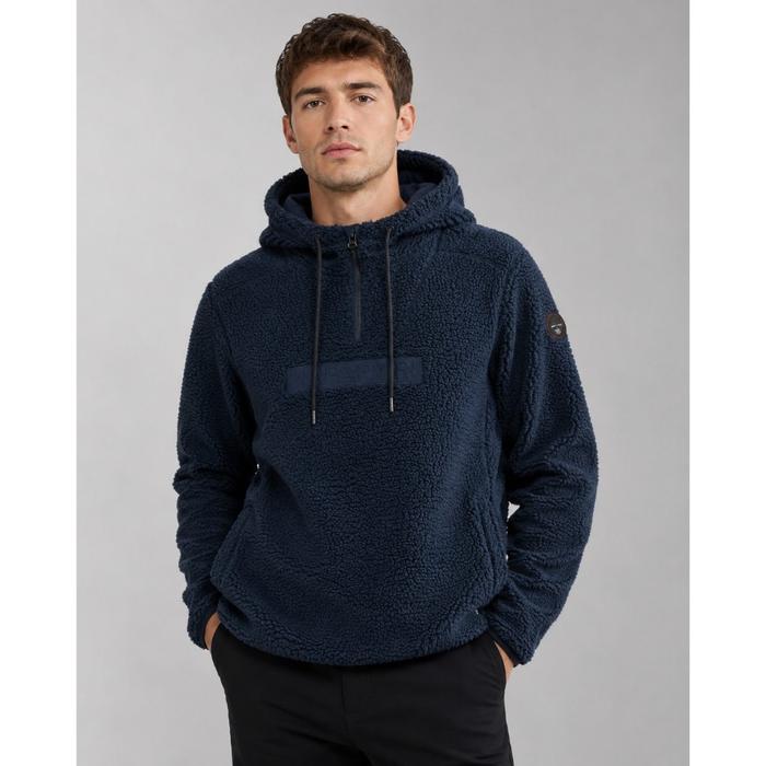 Hoodie Napapijri Teide Fleece Hoodie Navy Original