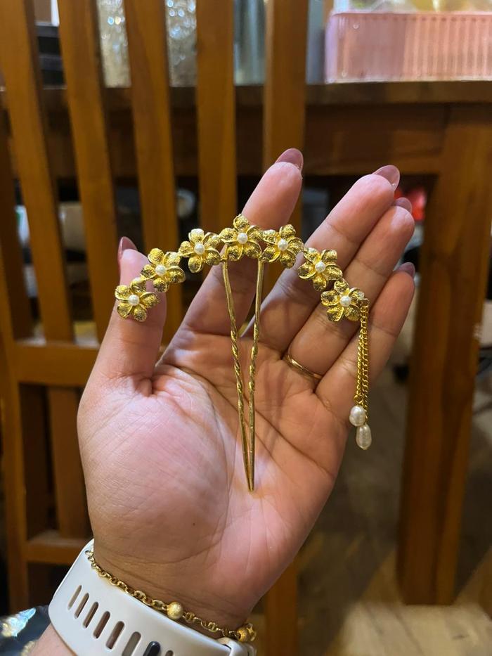 Tusuk Konde Bunga Alpaka By Giwang Bali