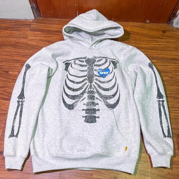 FR2 / Fxxking Rabbits Skeleton Hoodie – Grey (NEW)
