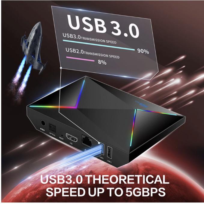 SMARTCOM ~ R69 Plus Smart Android Tv Box OS 14 Set Top Box AllwinnerH728 TV Box 8K WiFi6 HD Bluetoot