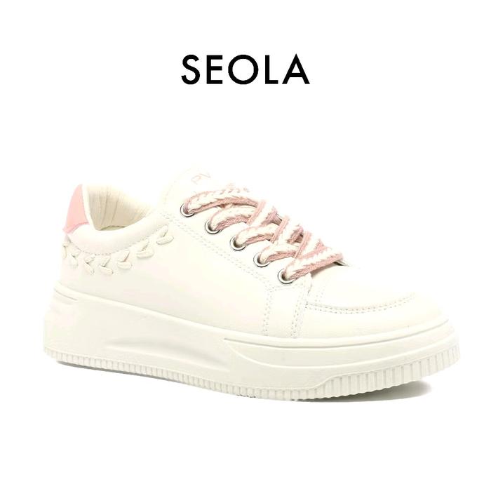 Mall ORI PVN Seola Sepatu Sneakers Wanita Sport Shoes Pink 279