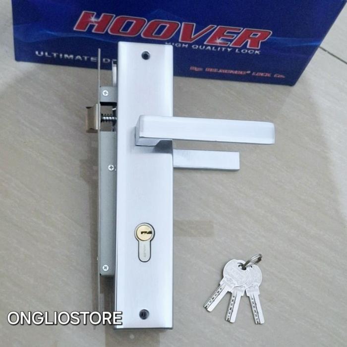 Handle Kunci Pintu Rumah Set Besar STAINLESS Minimalis BL004 HOOVER
