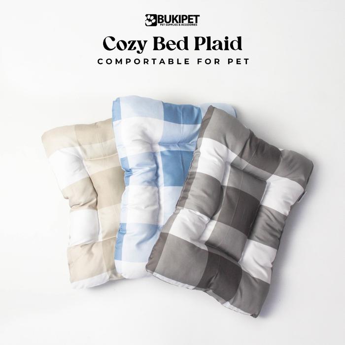 Tempat Tidur Kucing Kasur Kucing Alas Kucing Tidur Cat Bed Kasur Kucing - Cozy Bed Plaid