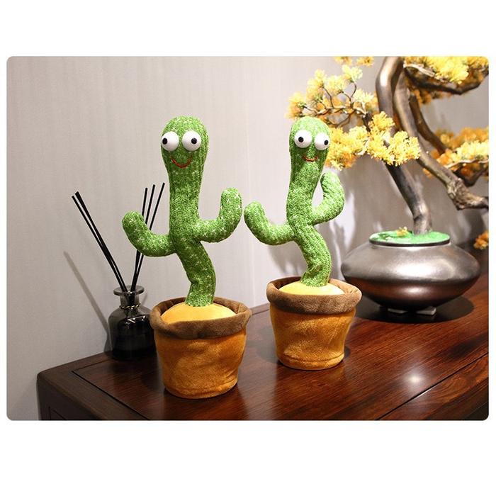 Boneka Kaktus Bicara ORIGINAL | Dancing Cactus Toy (BISA BiCARA)