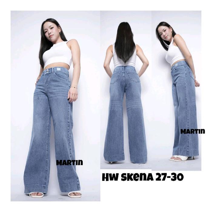 Martin Celana Jeans Skena Martin Panjang Wanita Dewasa HW Skena 27-30/31-34 Model Celana Jeans Wanit