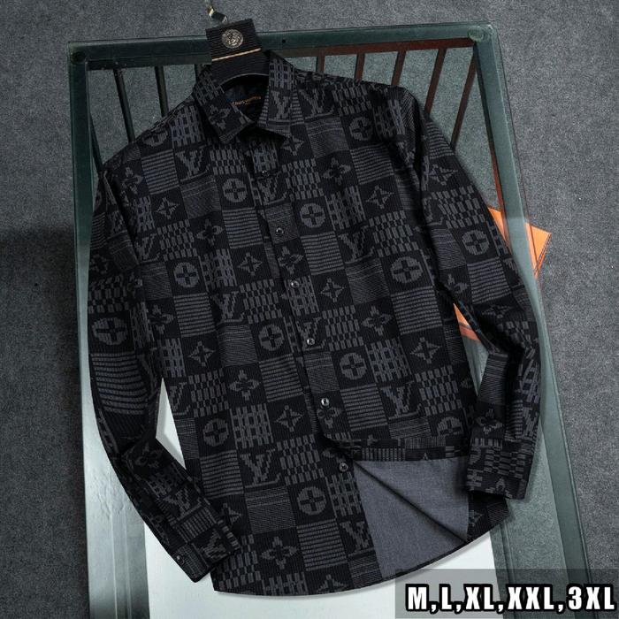 KEMEJA PANJANG PRIA IMPORT BRANDED LV'9989 MIROR