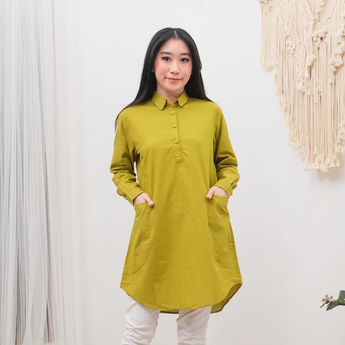 Tunik Cotton Paris |Kerah Kemeja | Guangzhou Fashion | 1002