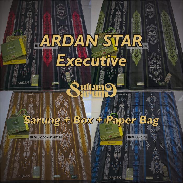 Sarung ARDAN Star Executive / Saraung Ardan Tipe Star motif Jacquard / Ardan Star JKM