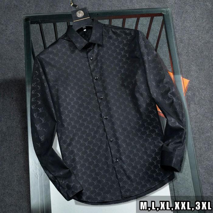 KEMEJA PANJANG PRIA IMPORT LV'7755 BRANDED MIROR