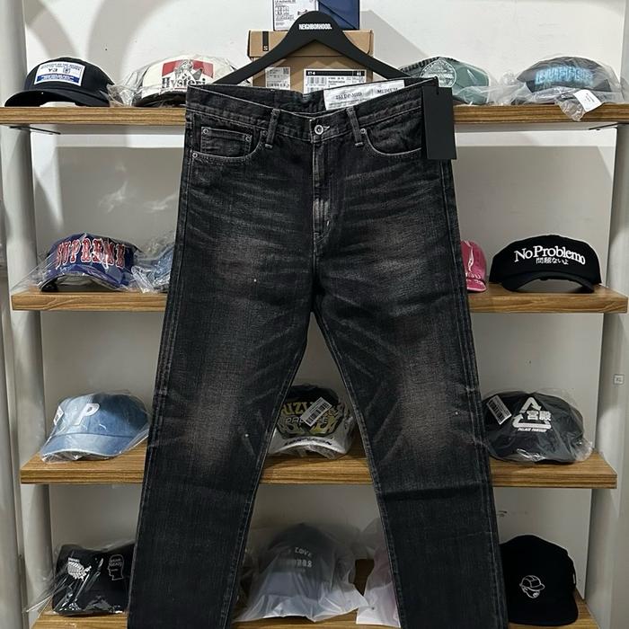 NEIGHBORHOOD - WASHED DENIM DP MID PANTS BLACK