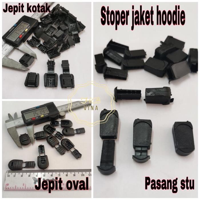 STOPER HOODIE / STOPER TALI JAKET HOODIE HITAM