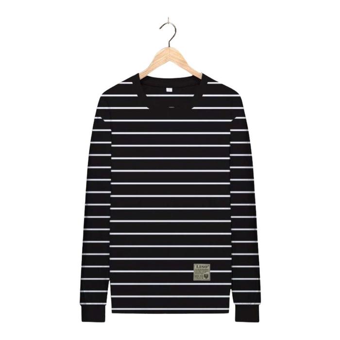 Sc Kaos distro stripe salur belang belang garis garis lengan panjang pria