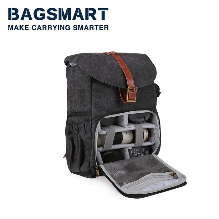 DSLR Camera Backpack BAGSMAR Waterproof Camera Bag for Photographers