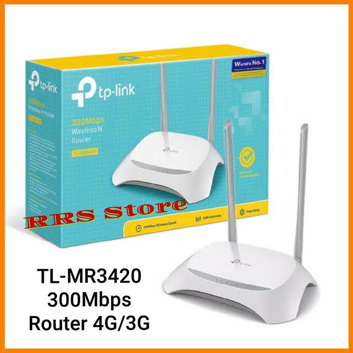 TP-LINK TL-MR 3420 WIFI Router 4G/3G DUA ANTENA GARANSI 1 TAHUN