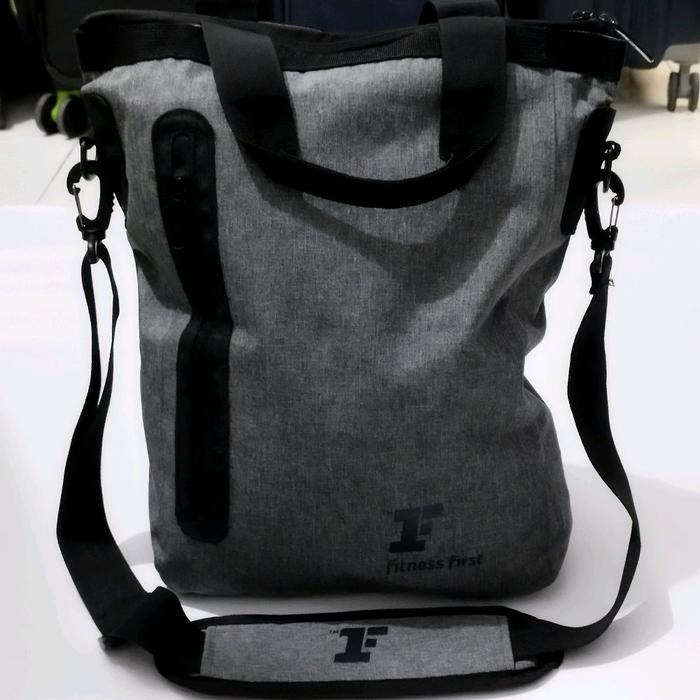 Tas Slempang Fitness First , abu2 , Tali hitam