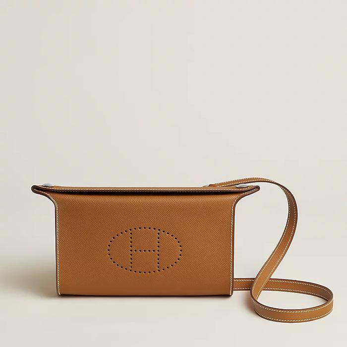 Tas Premium Wanita,HERMES,Hermes Videpoches shoulder bag,brown