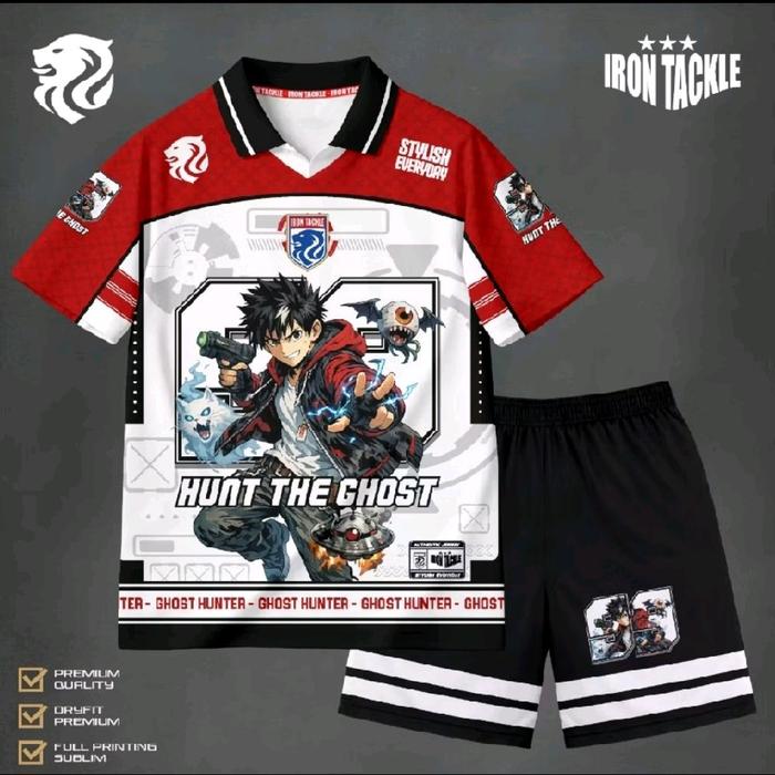 Iron Tackle Baju Olahraga Hunt The Ghost untuk Pria dan Wanita dengan Desain Unik dan Kualitas Premi